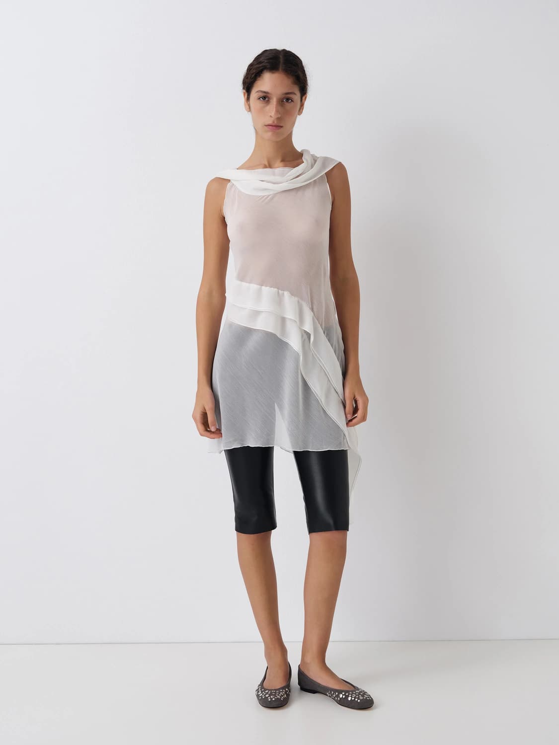 (36,37,38) 기마구아스 발레리나 스터드/ 그레이 상품이미지3