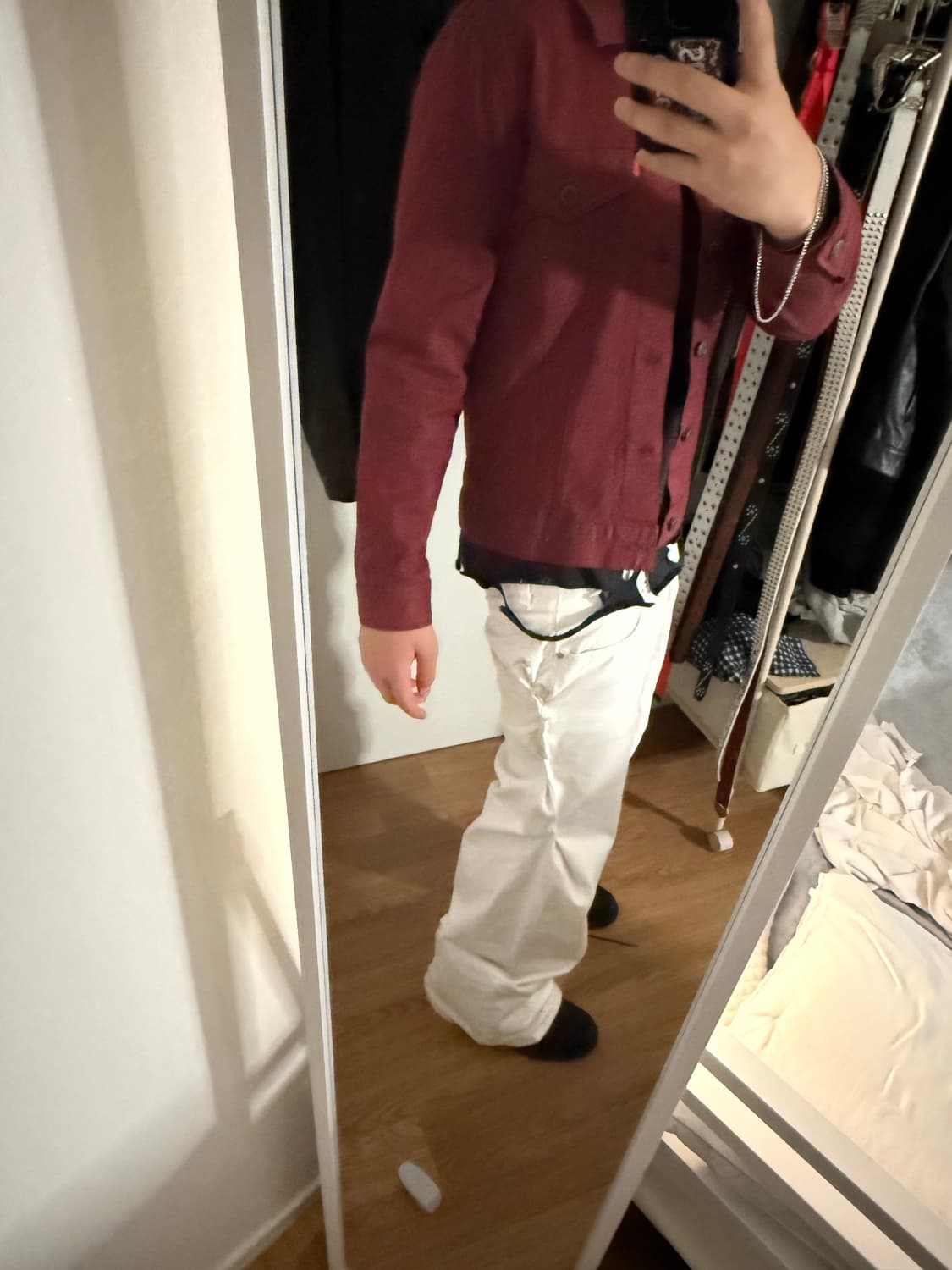 빈티지 버건디 자켓 상품이미지2