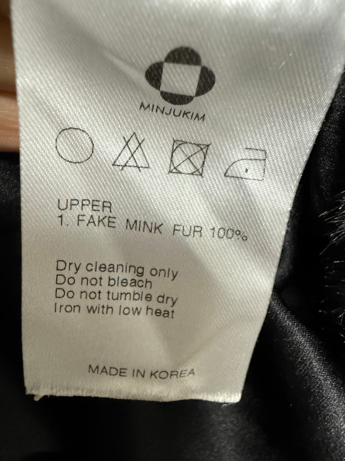 민주킴 페이크 퍼 밍크 코트 상품이미지3