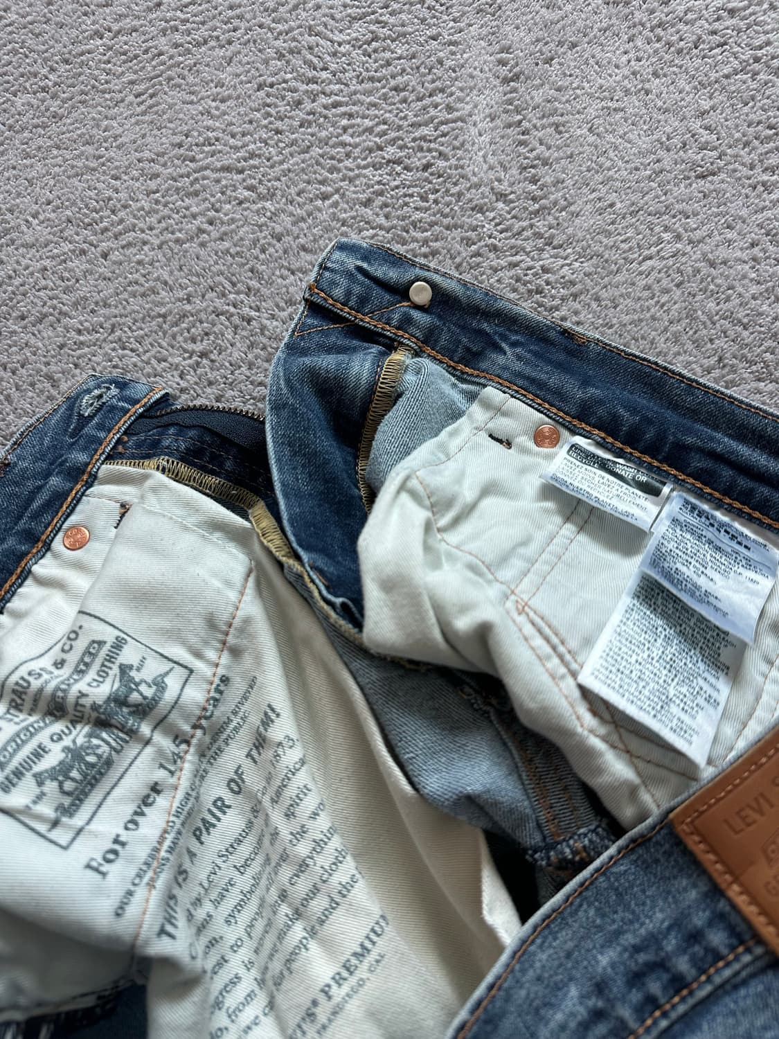 리바이스 505 빅E 프리미엄 레귤러핏 데님팬츠 LVC 상품이미지8