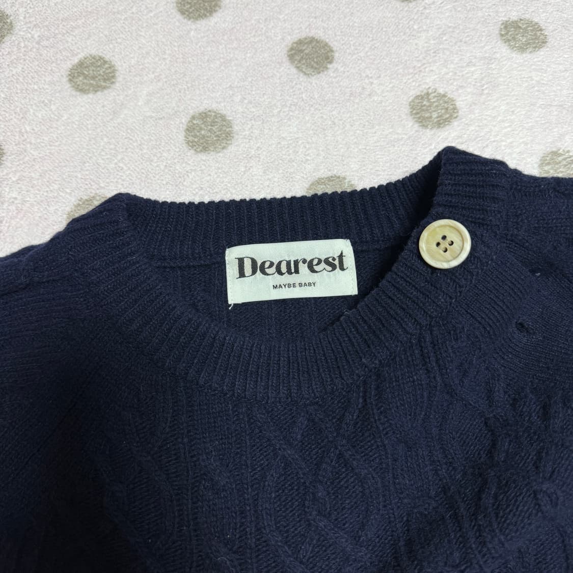 메이비베이비 디어리스트 gennie 니트 네이비 상품이미지4
