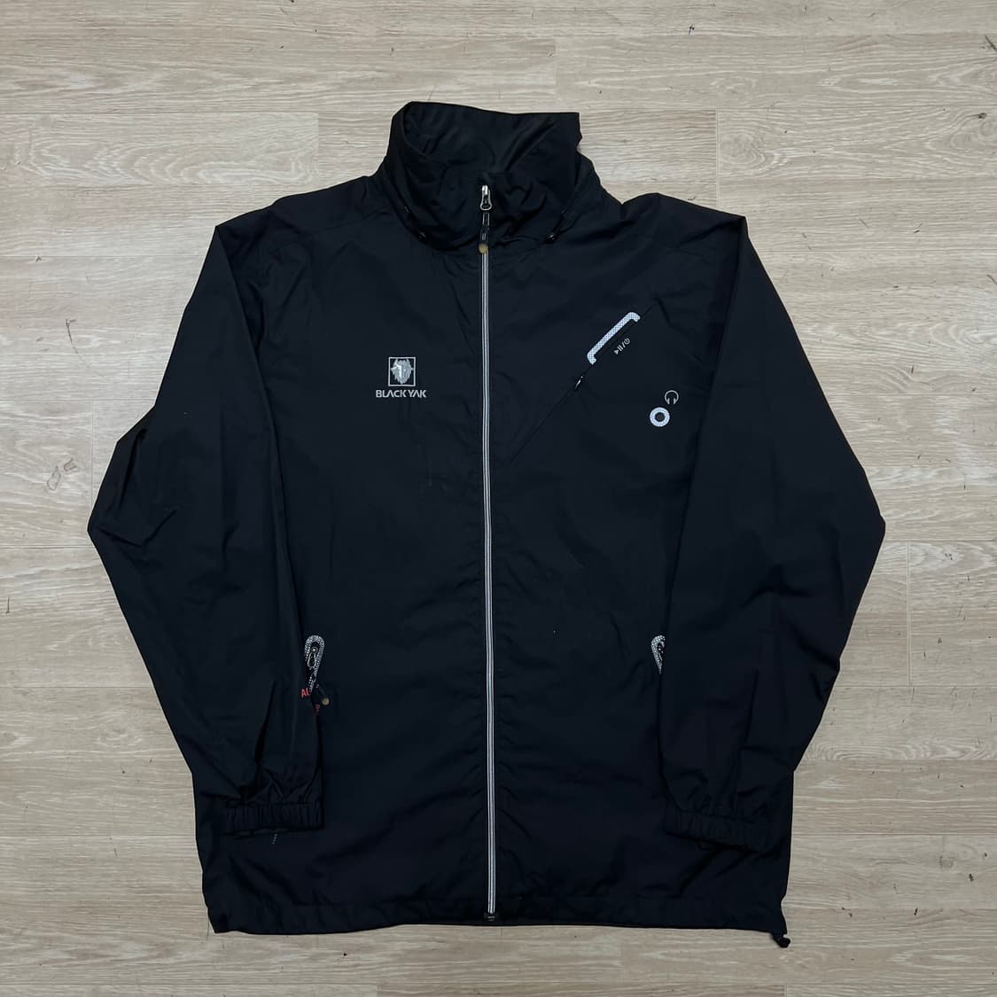 블랙야크 아쿠아쉴드 로고 방수 바람막이 집업자켓 [블랙] XL/105 상품이미지1