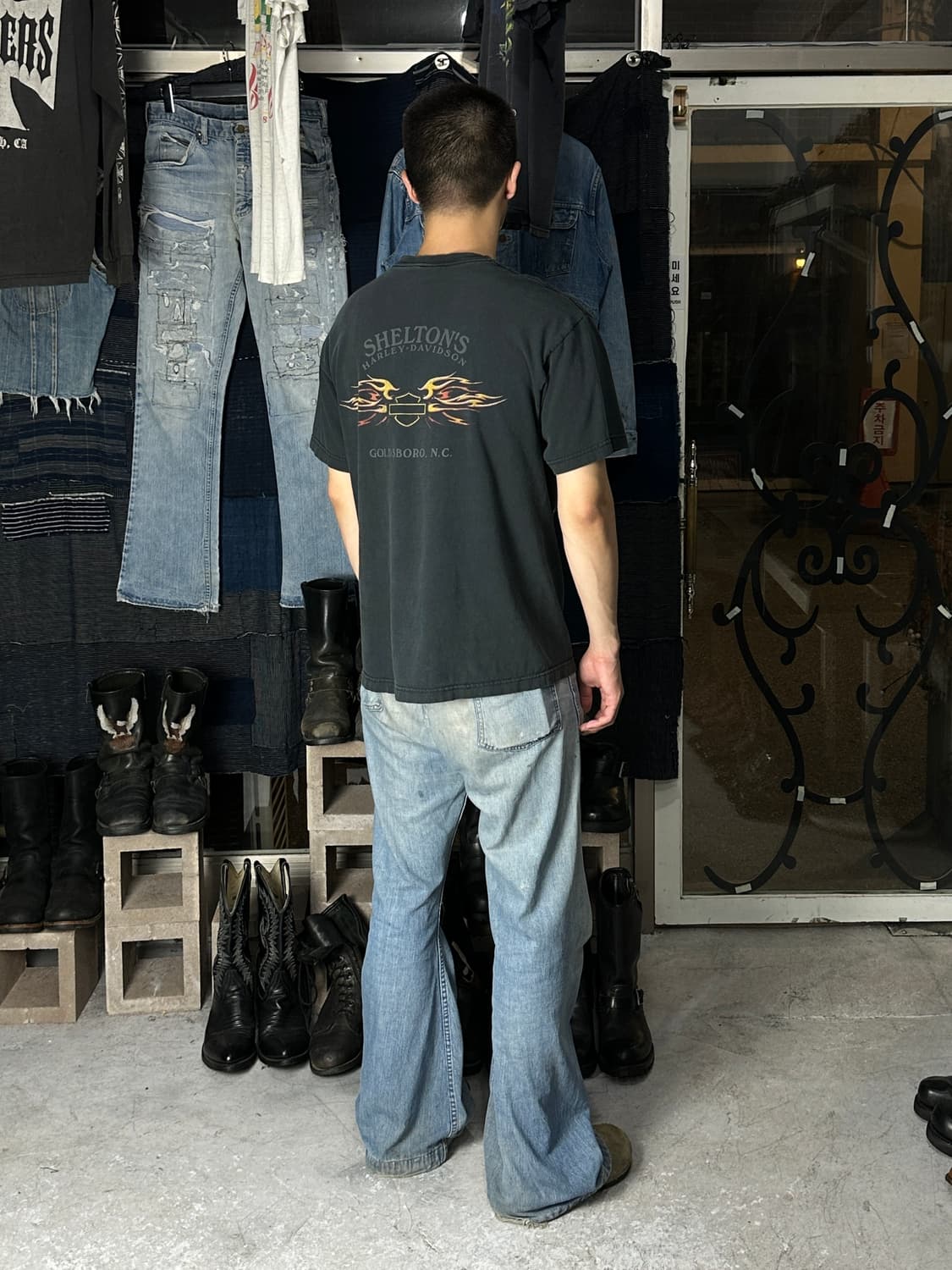 00's USA Made 할리 데이비슨 티셔츠 빈티지 할리티 상품이미지3