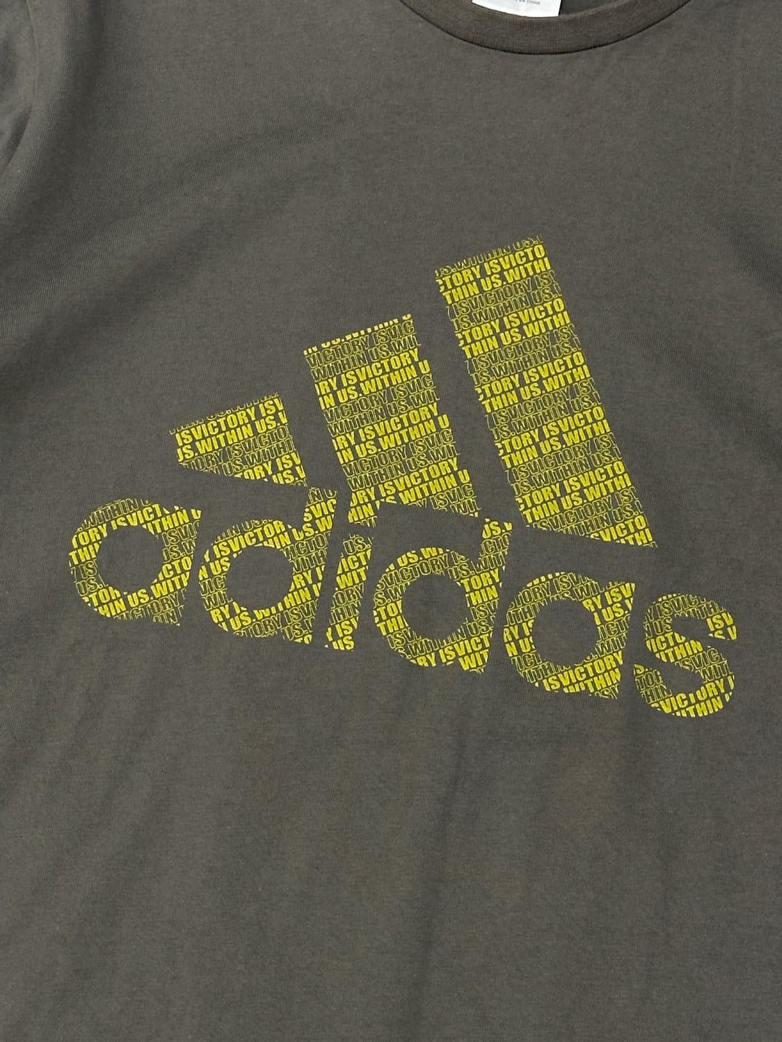 ⭐️재팬 아디다스 빅로고 애쉬 그레이 반팔티셔츠 ⭐️일본 빈티지 스포티 상품이미지4