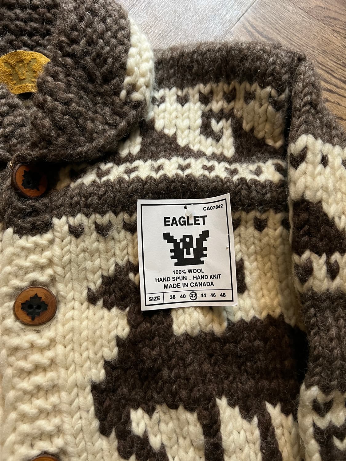 [L]오리지널 데드스탁 캐나디안 순록 패턴 코위찬 상품이미지3