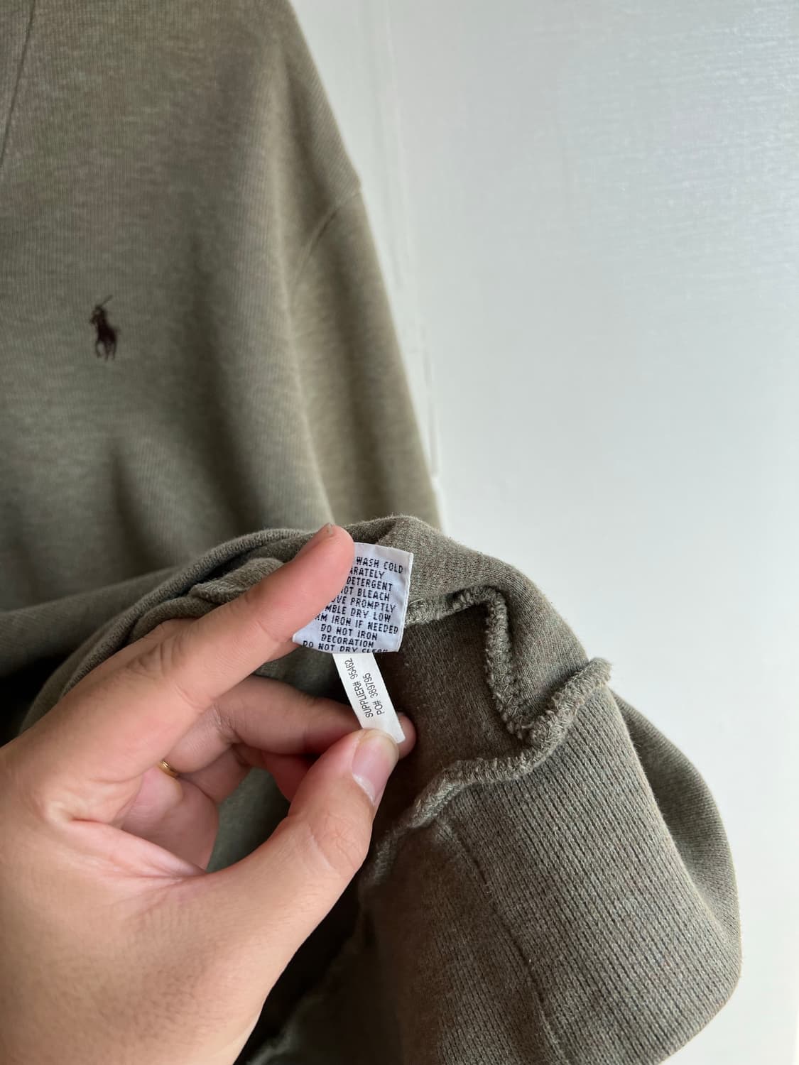 폴로 엘베우 패치 숄카라 니트 상품이미지4