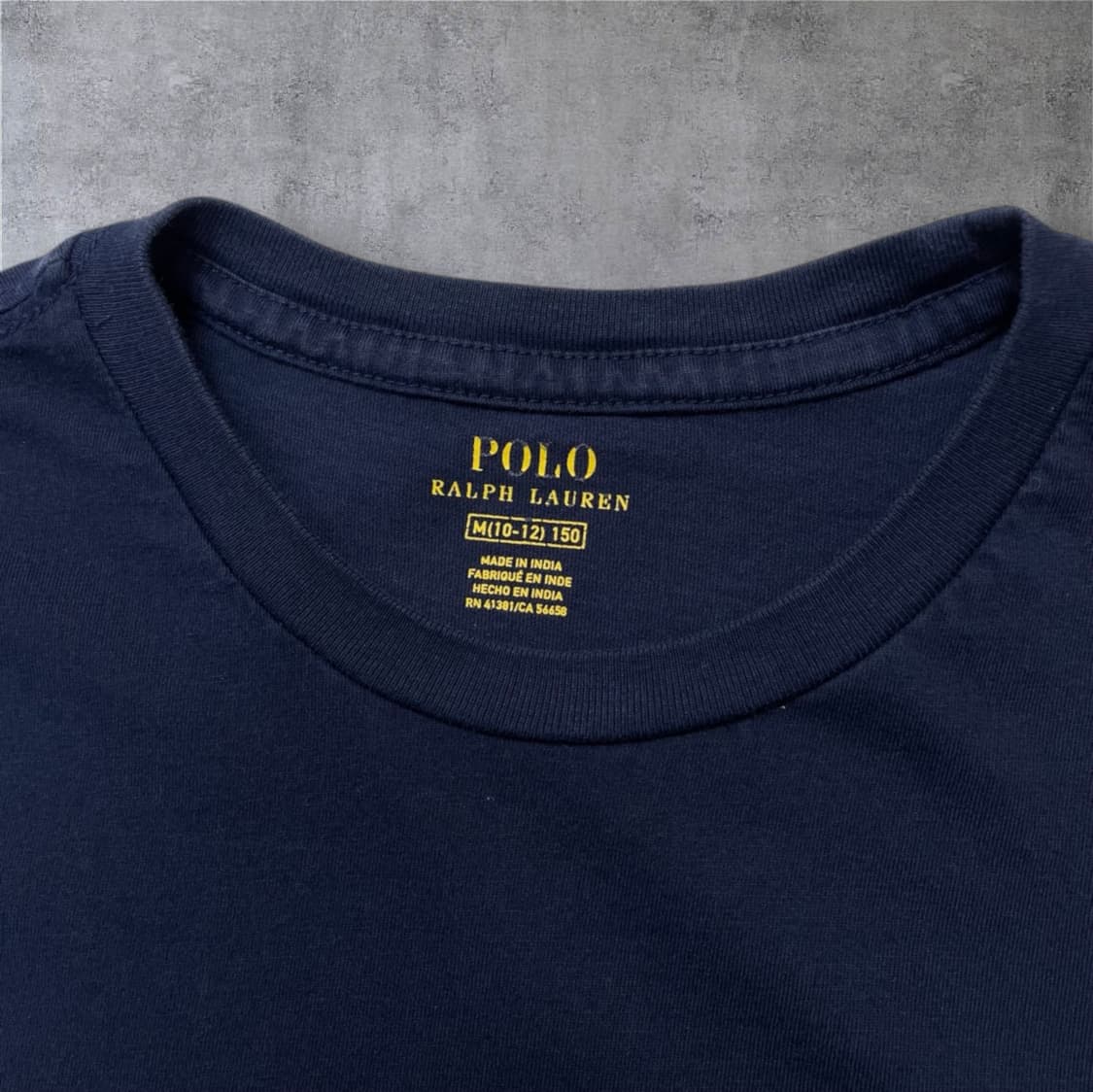 폴로 랄프로렌 네이비 자수로고 반팔 티셔츠 M(10-12) 상품이미지3