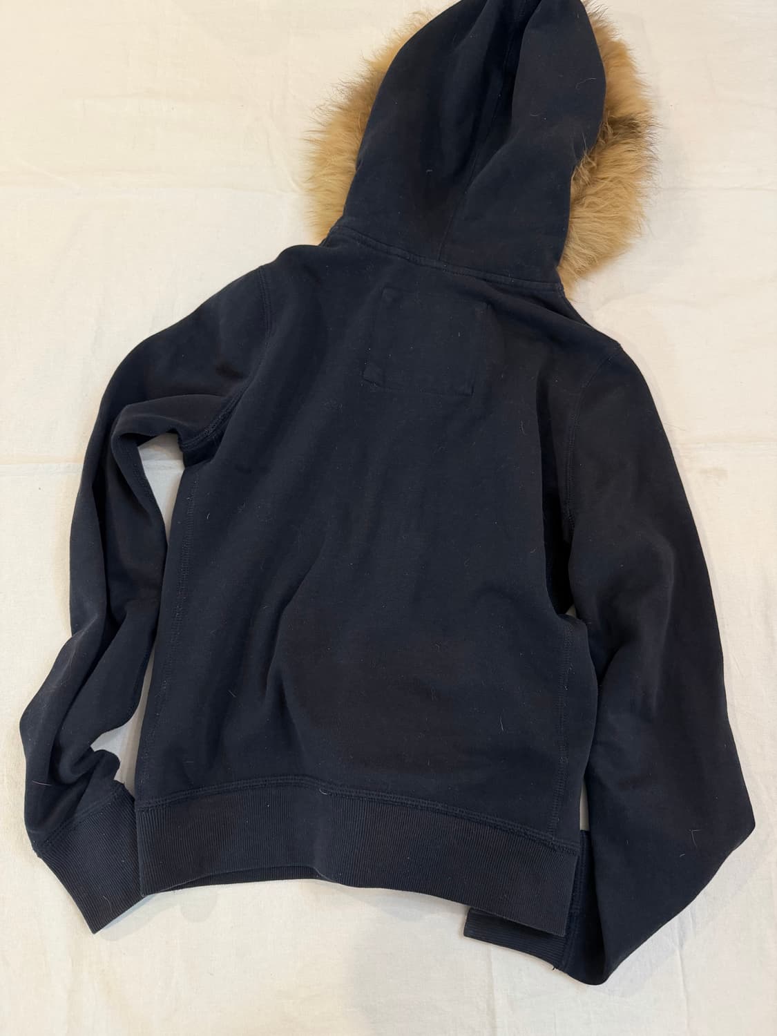 아베크롬비 울프죠 y2k 퍼 후드집업 네이비 상품이미지3