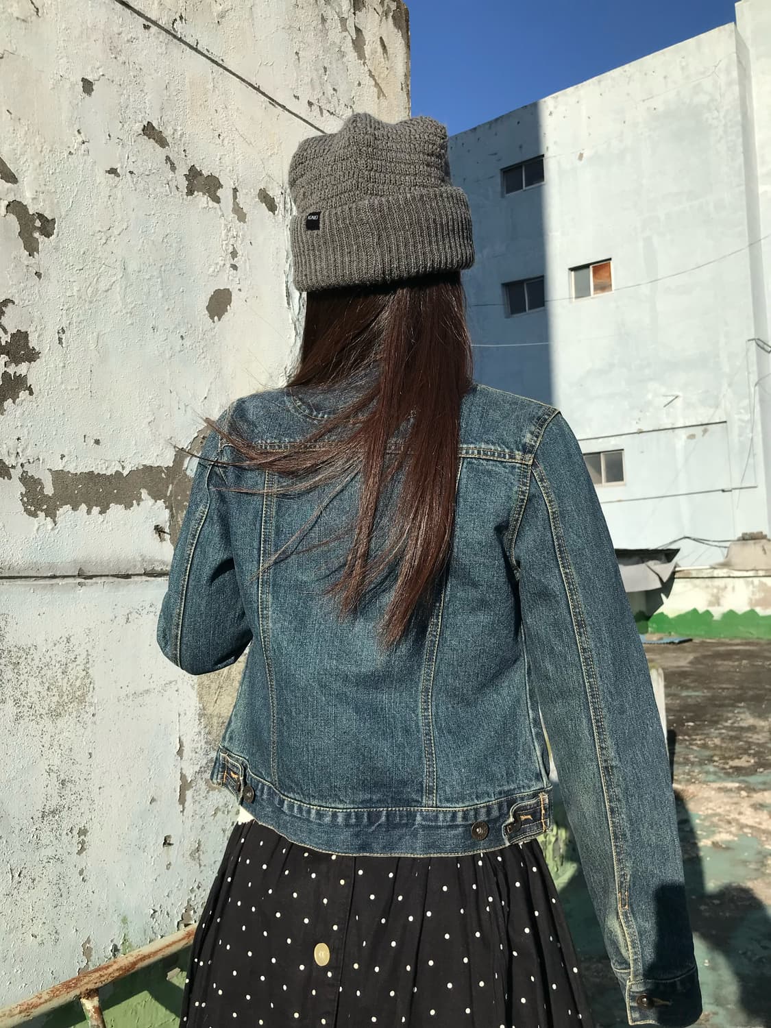 빈티지 워싱 데님자켓  상품이미지5