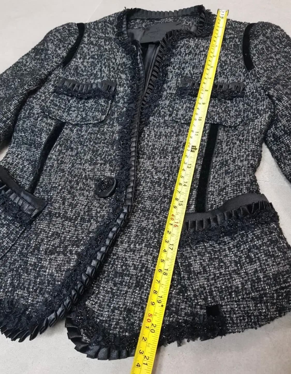 오즈세컨 트위드 자켓 44 상품이미지5