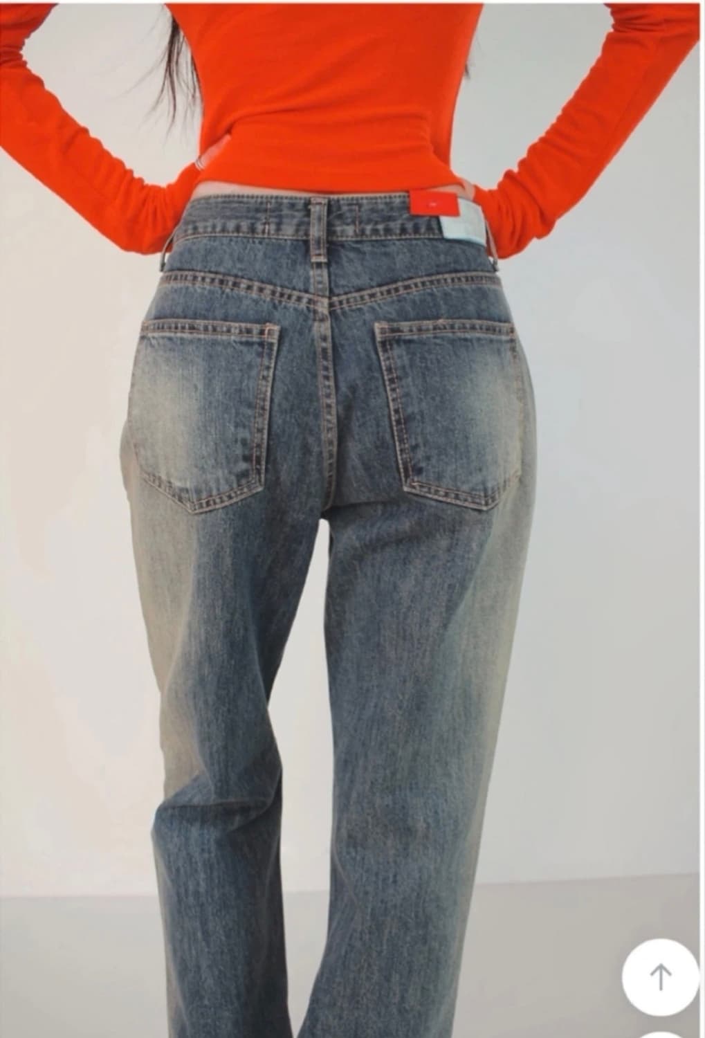 시크윈 ootj 실루엣 워싱 브러쉬 부츠컷 데님팬츠 상품이미지5