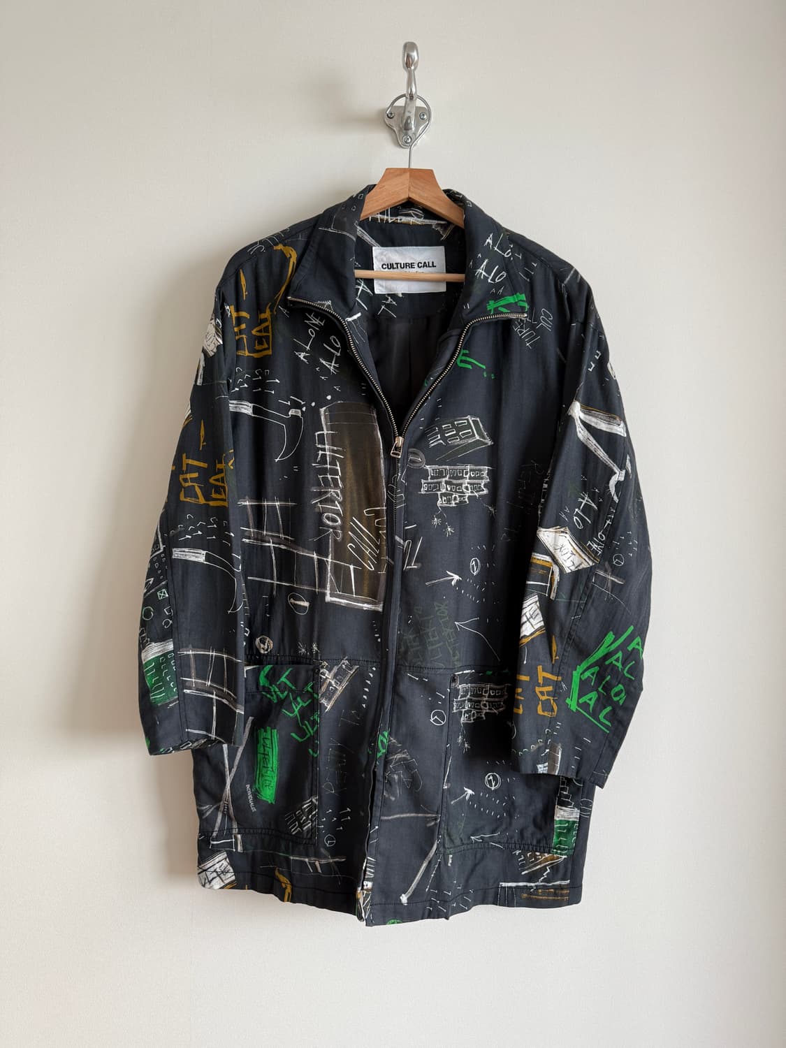 CULTURE CALL 패턴 집업 코트 상품이미지1