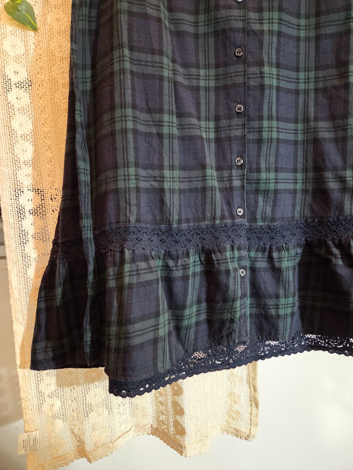 모리 체크 스커트 상품이미지3