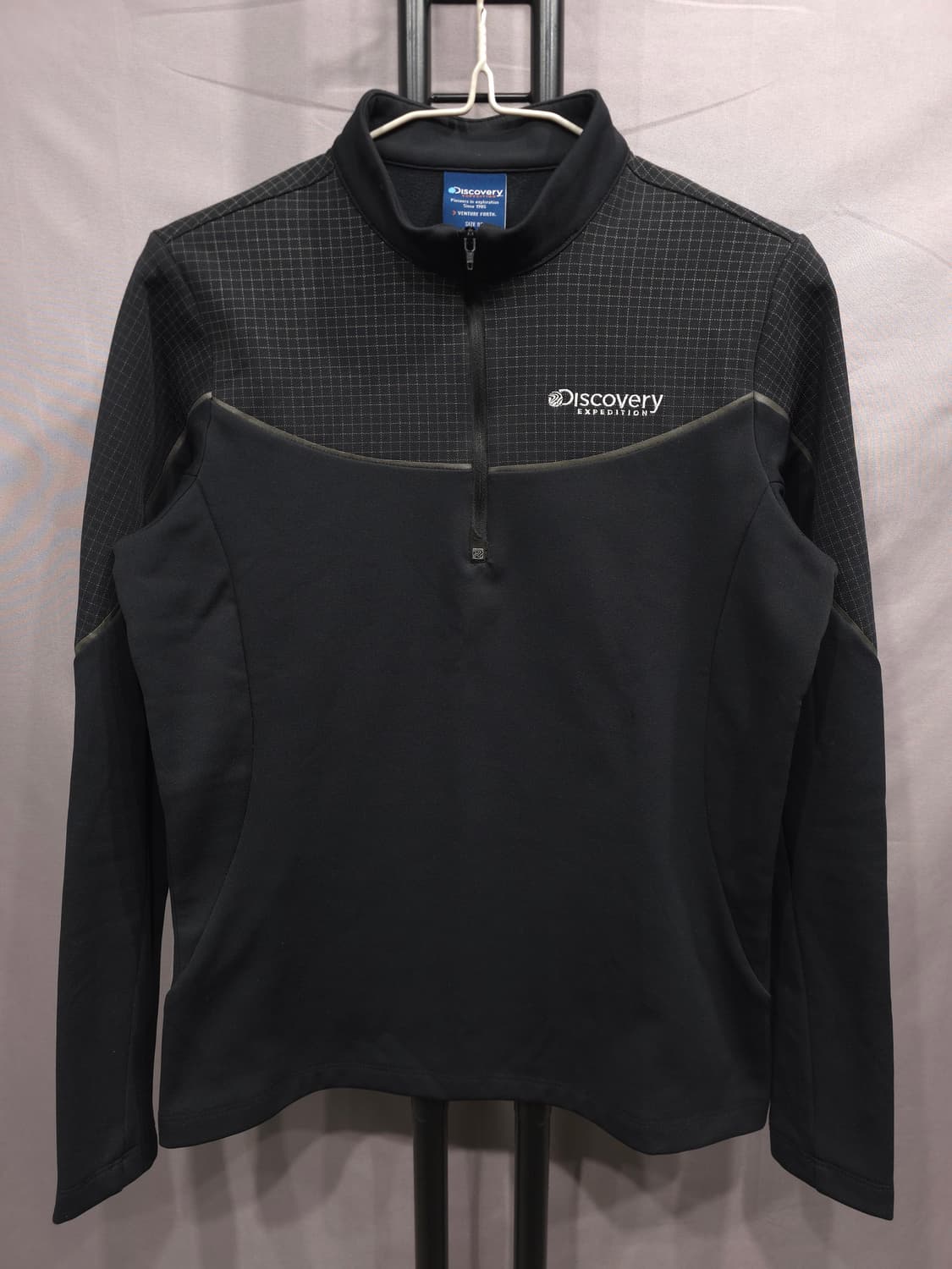 디스커버리 등산 여성 우븐 하이브리드 기모 반집업티 90 상품이미지1