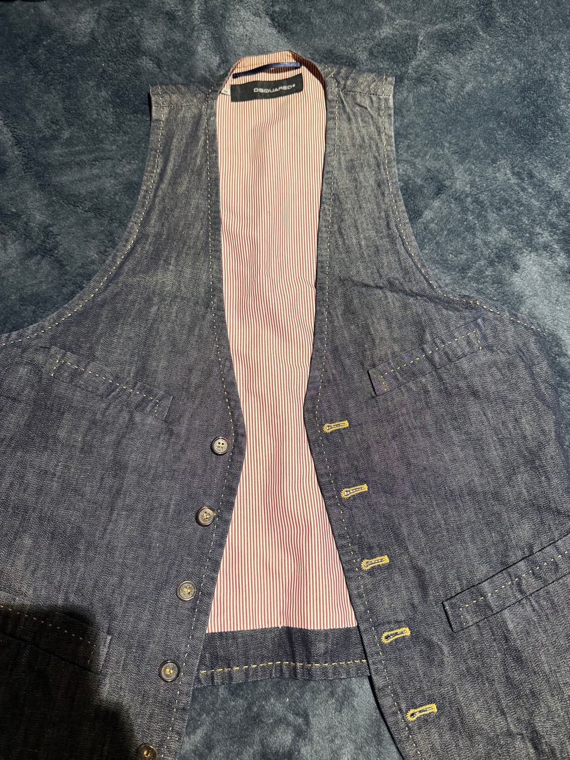 디스퀘어드2 데님 베스트 조끼 팝니다. 48사이즈 상품이미지1