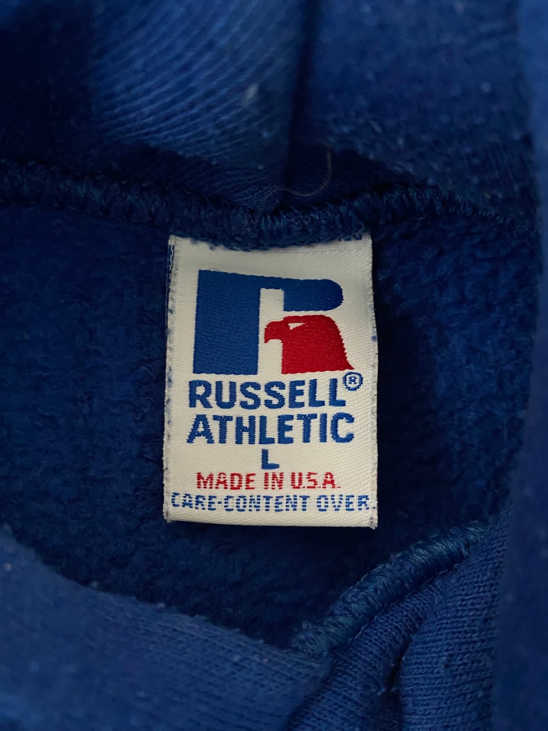 (L) 90s 빈티지 러셀 후드 블루 USA 상품이미지3