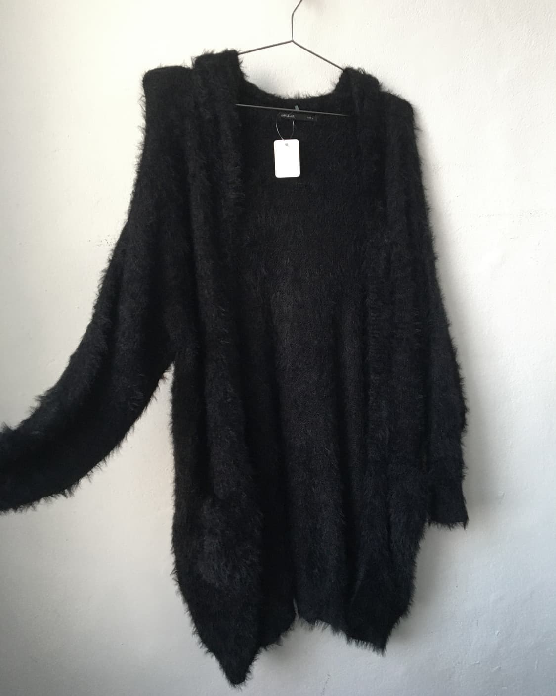 Fluffy hood open cardigan 상품이미지3