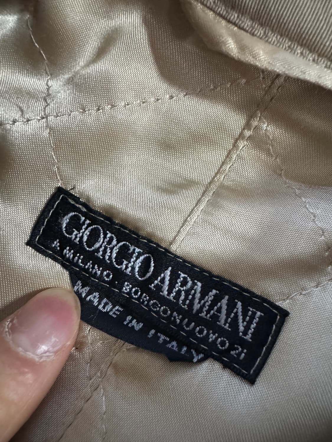 여성 조르지오 아르마니 90s 빈티지 벨티드 트렌치코트 상품이미지4