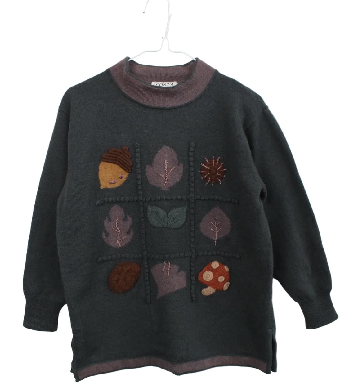 빈티지 모리걸 포레스트 자수 니트 상품이미지1