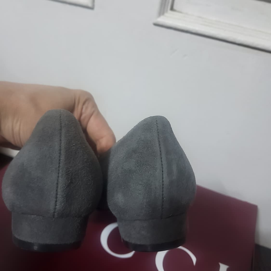 새상품 금강제화 스웨이드 가죽 여성 로퍼 펌프스 여자 240 상품이미지2