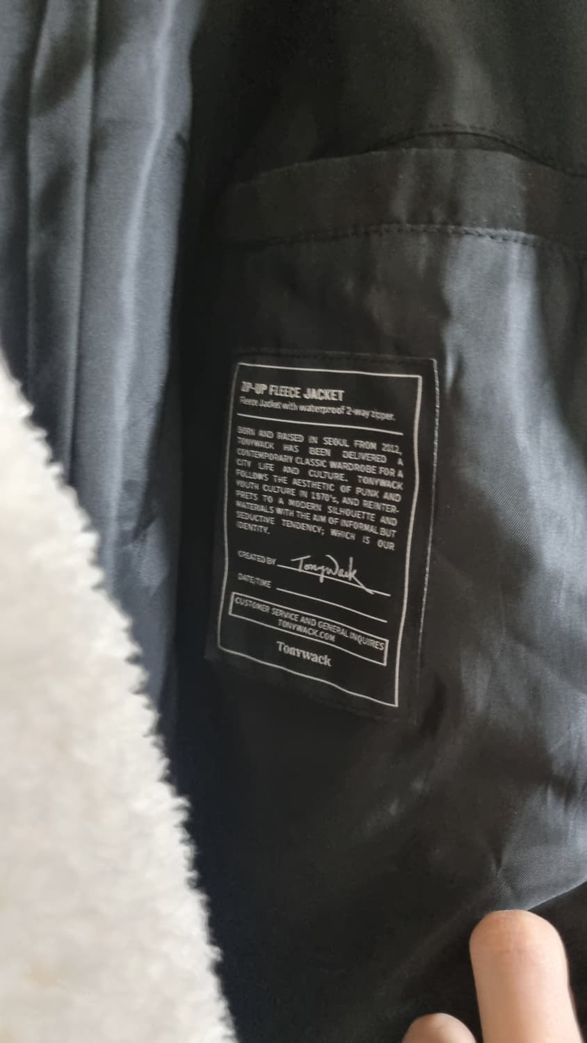 [M]토니웩 레더 플리스 자켓 상품이미지3