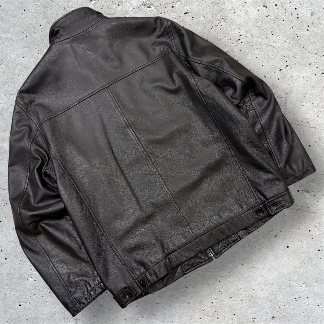 [100] 03FW 빈폴 양가죽 남성 브라운 봄버 레더 자켓 C850 상품이미지2