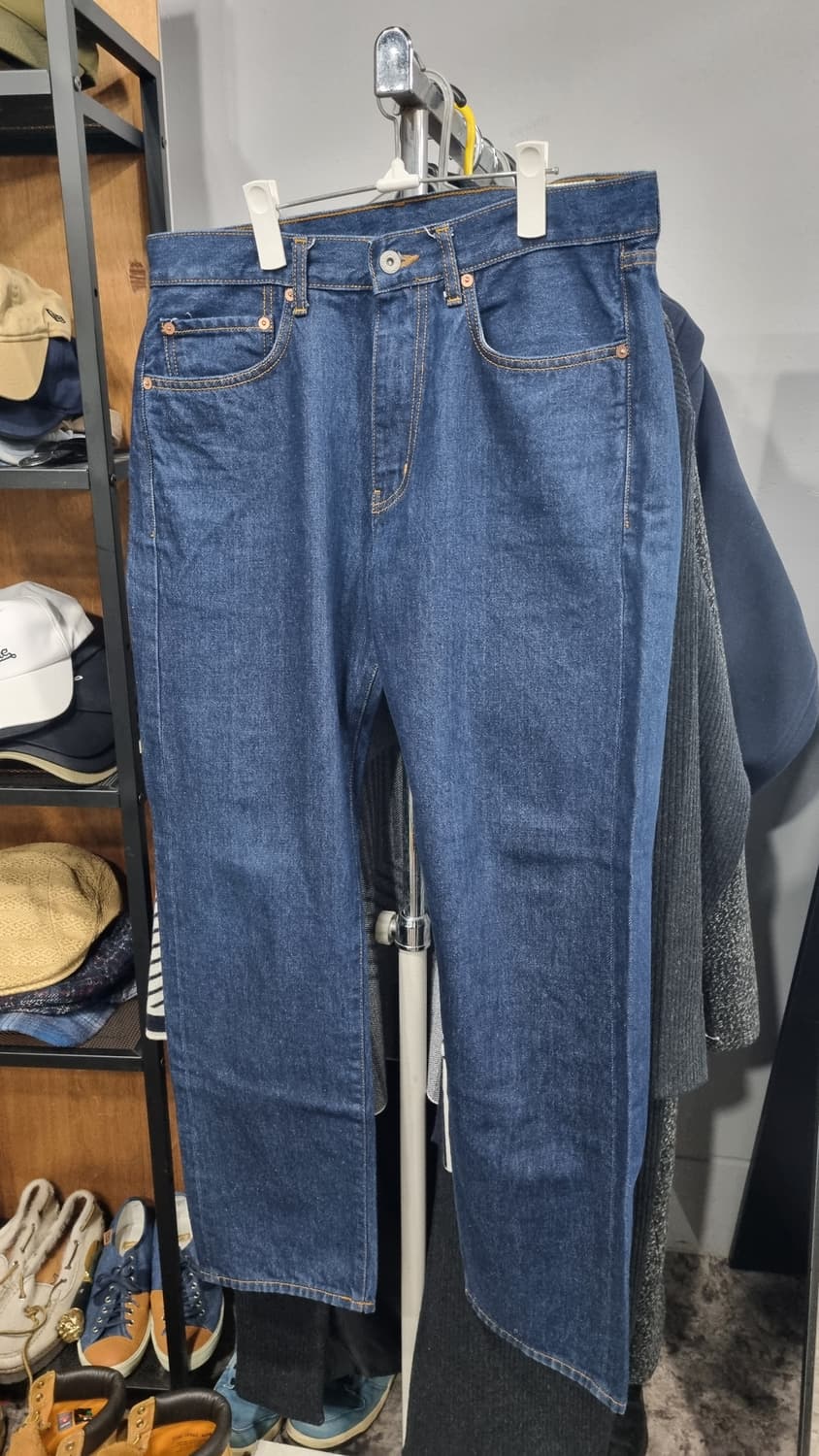 슬로우보이 청바지(화이트오크 콘밀) 34size 총기장105 한번입음 상품이미지1