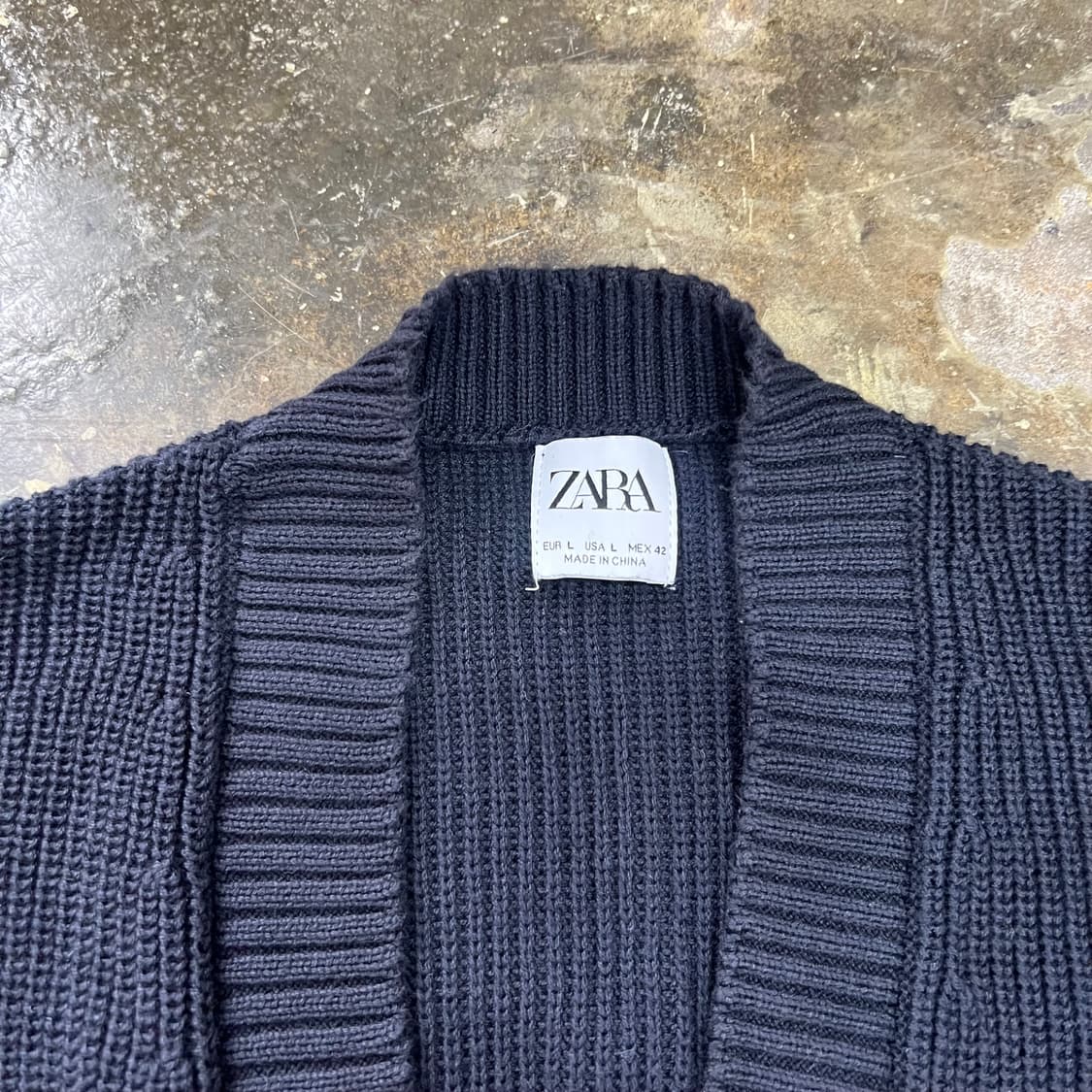 L) ZARA 자라 가디건 남성 가디건 상품이미지4