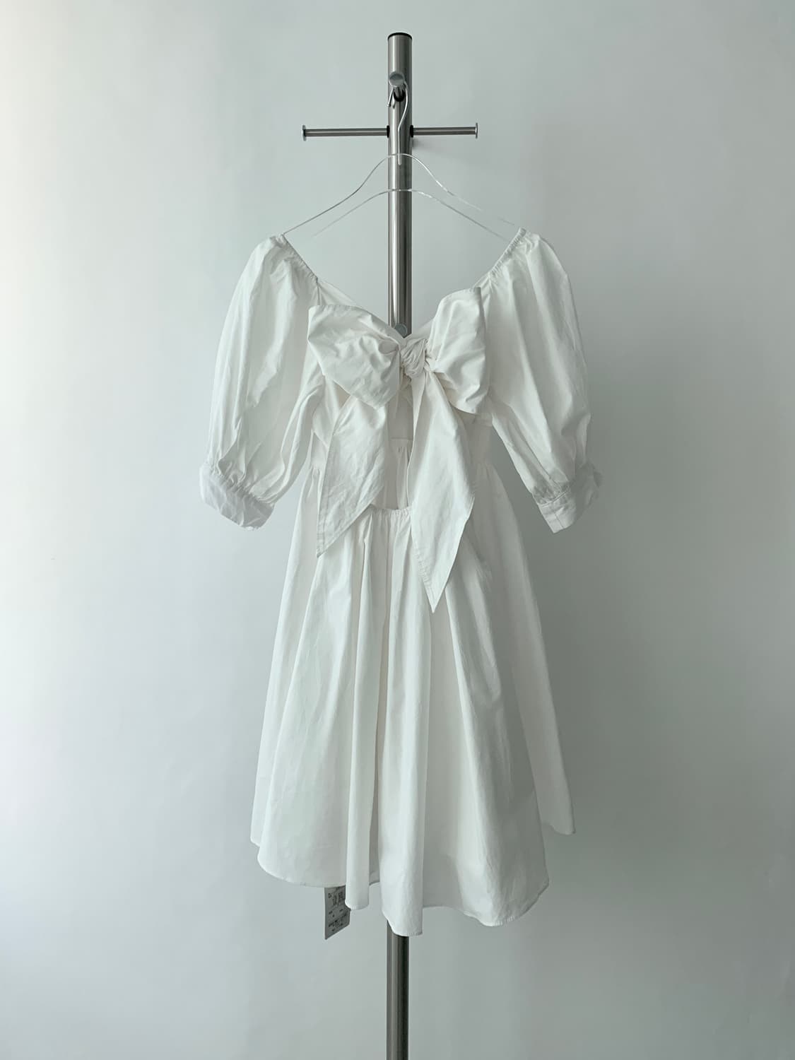 Ribbon Puff Mini Dress 상품이미지5