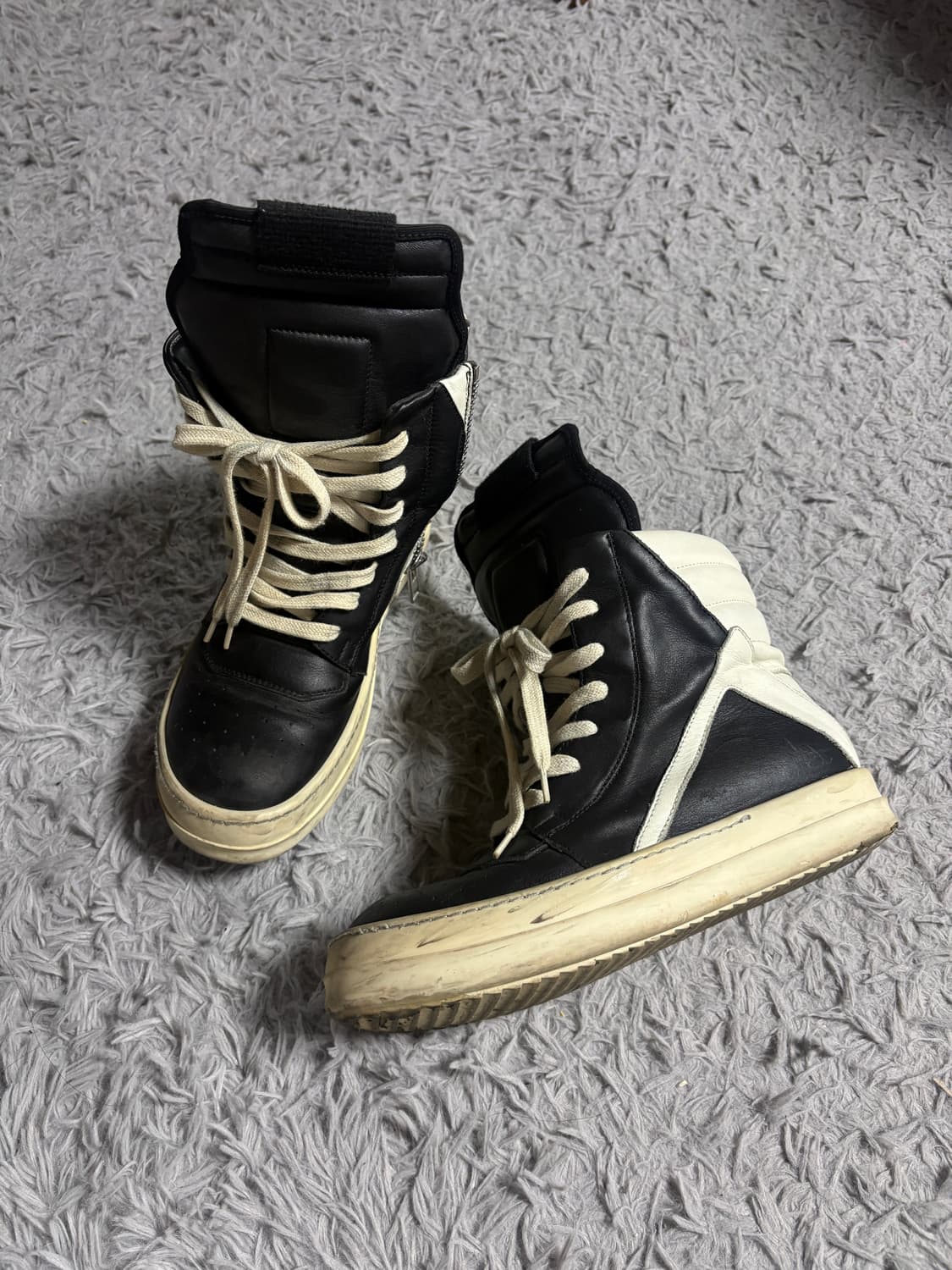 릭오웬스 지오바스켓 모노크롬 신발 36 상품이미지2