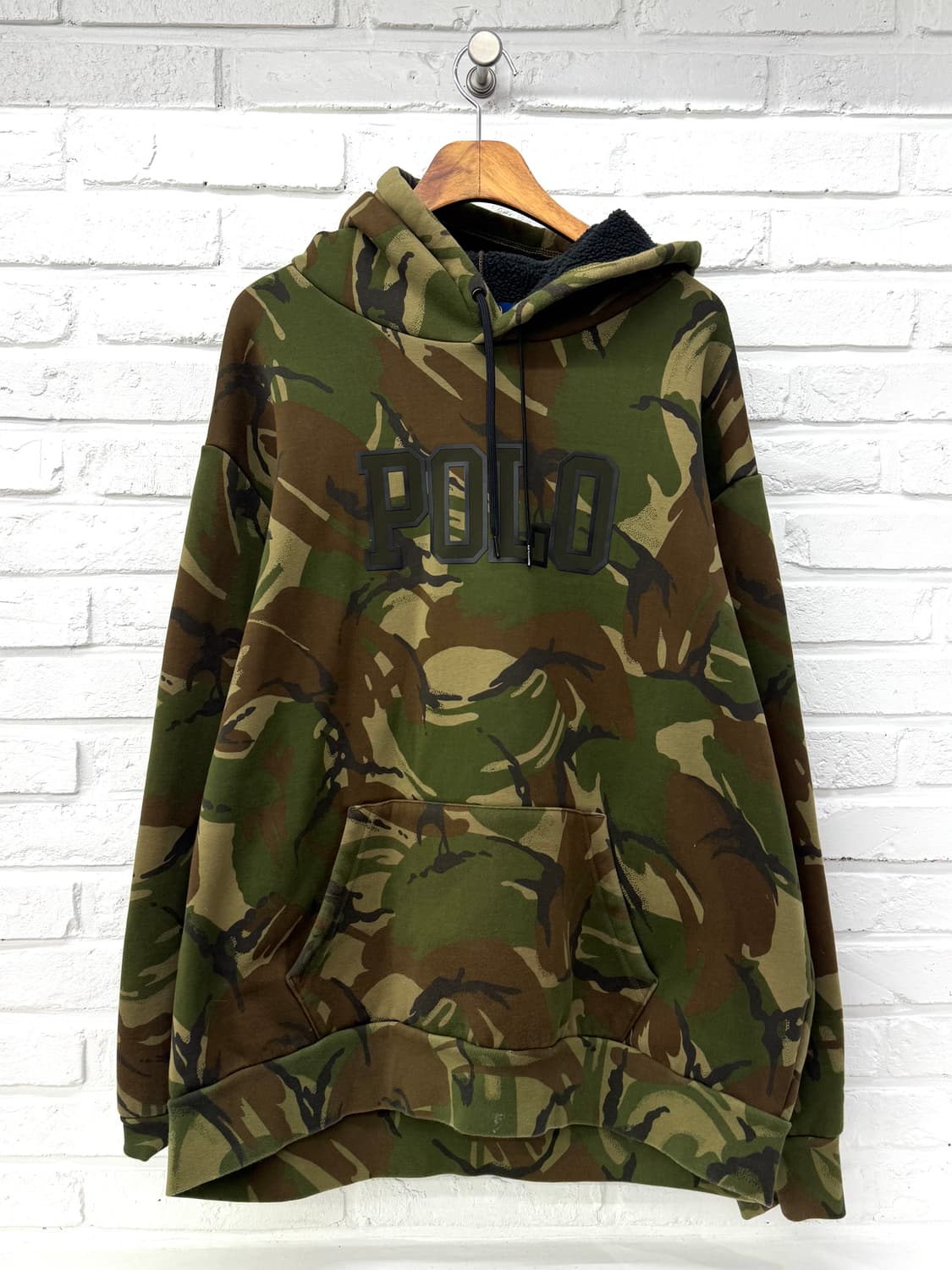 폴로 카모패턴 기모후드 상품이미지1