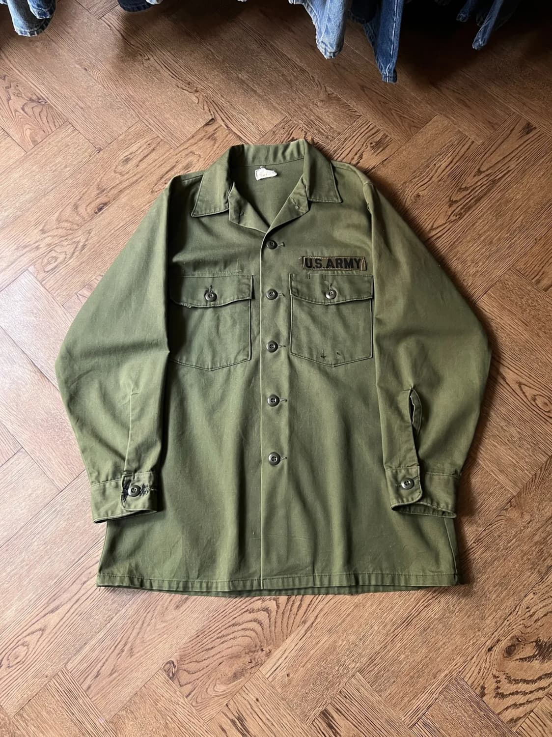 [M]70's 오리지널 U.S ARMY OG-507셔츠 상품이미지1