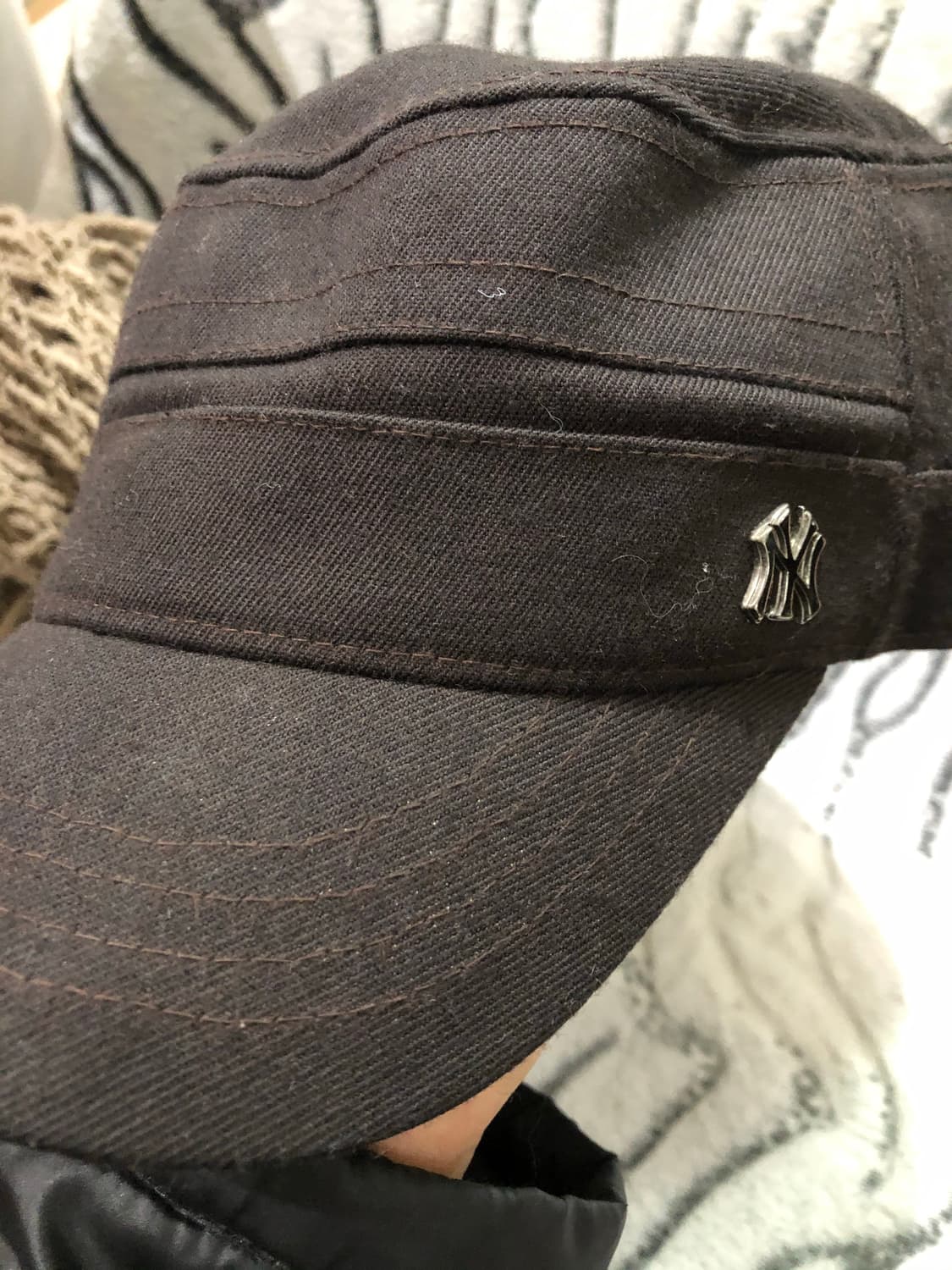 MLB logo blackbrown cap 상품이미지4