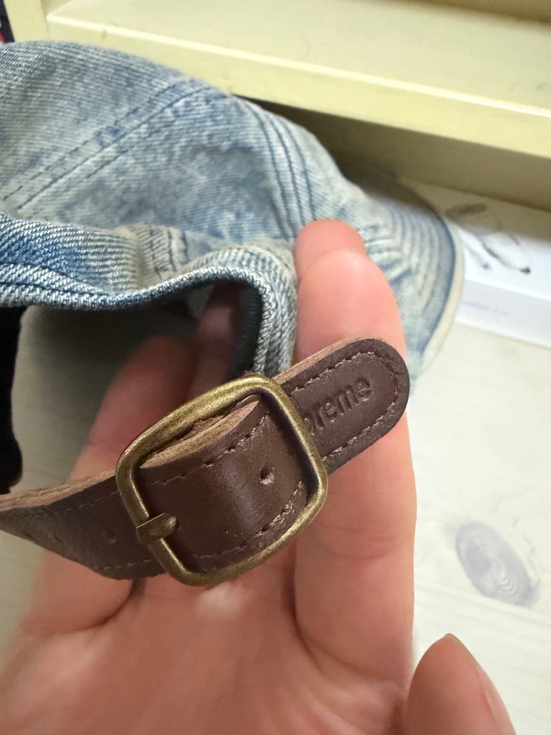 슈프림 데님 캠프캡 상품이미지3