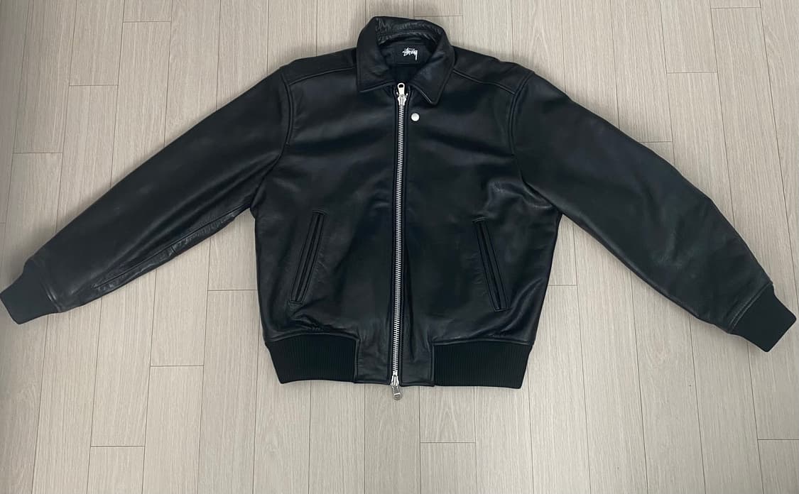 [M]스투시 레더 플라이트 자켓/Stussy Leather Flight 상품이미지1