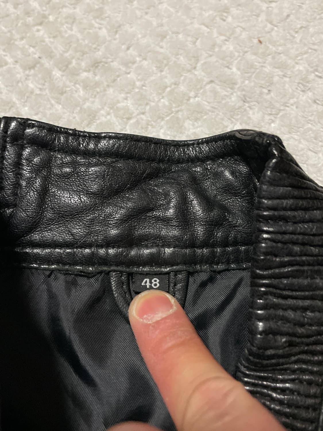 [48] 광희시장 웨스턴 무드 램스킨 양가죽 레더 자켓 상품이미지5