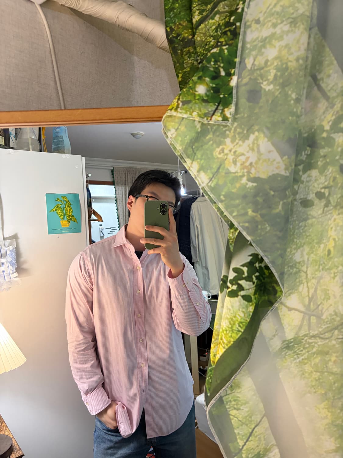 100) 폴로 랄프로렌 셔츠 핑크 스트라이프 상품이미지2