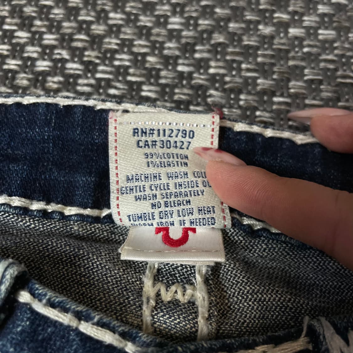 (26) 트루릴리젼 진청 워싱 스티치 데님 팬츠 부츠컷 상품이미지5