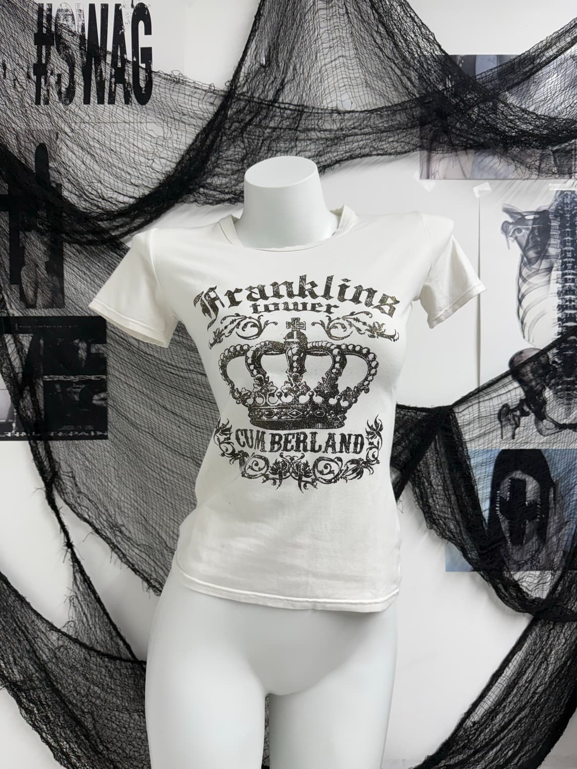 00s mood printing detail halfsleeve 상품이미지1