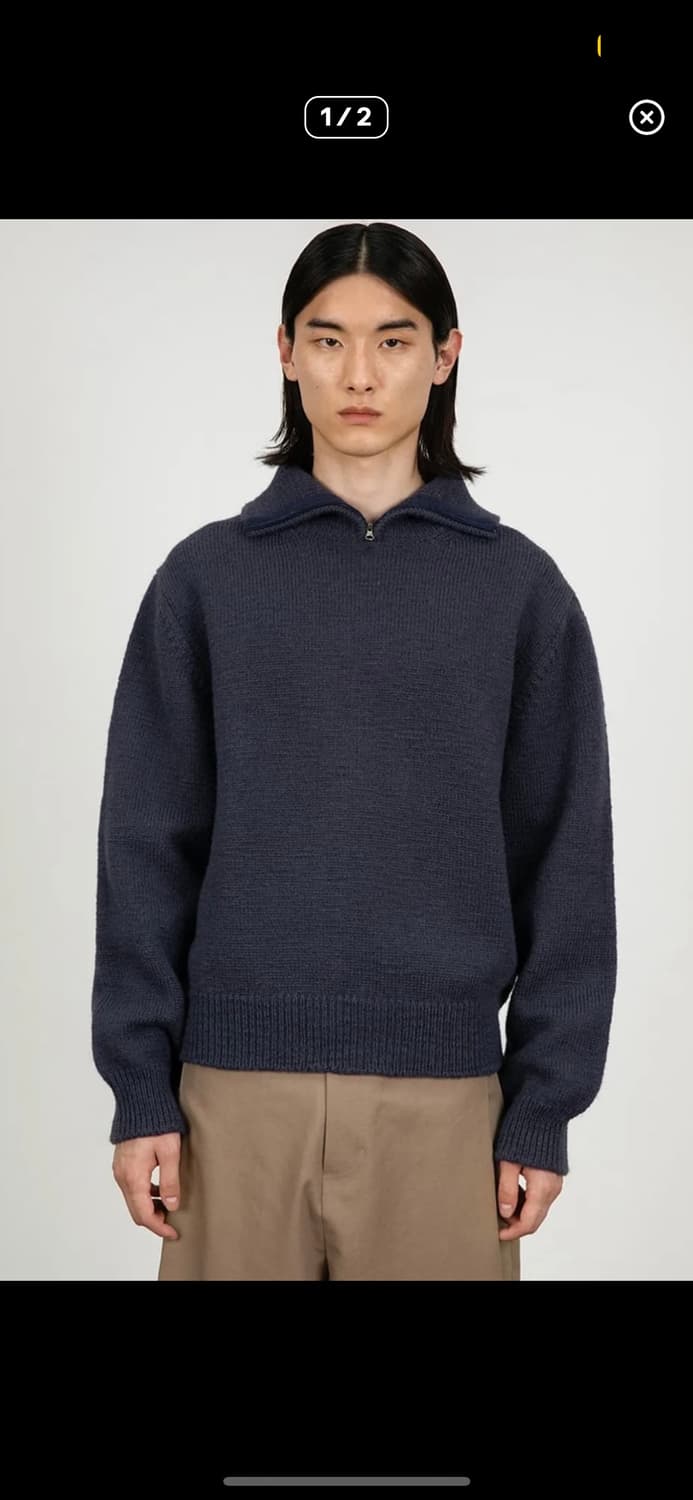 아모멘토 하프집업 니트 m사이즈 상품이미지1