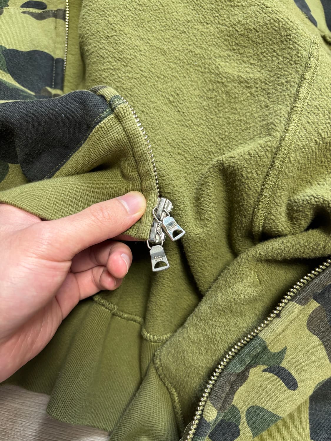 베이프 퍼스트 카모 샤크 후드집업 상품이미지5