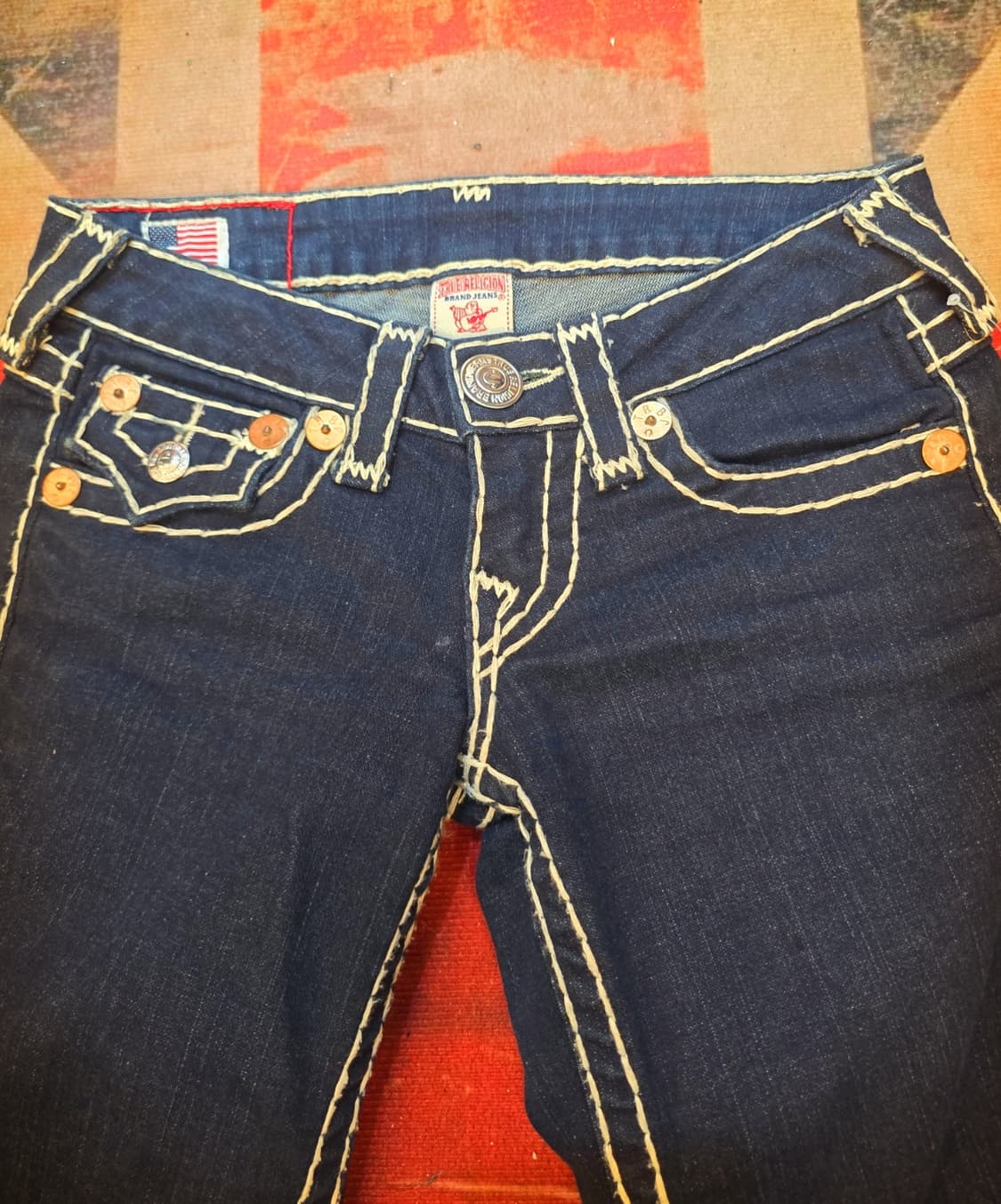 🇺🇲트루릴리젼(True Religion) 스티지  로우라이즈 데님팬츠 상품이미지1