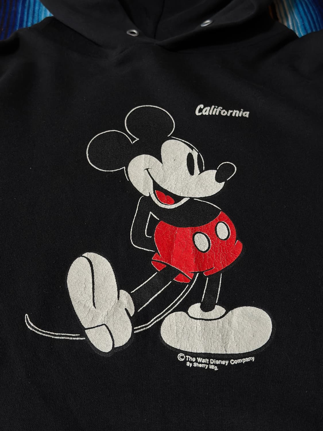 1980's Disney Mickey Mouse black Hoodie 상품이미지4