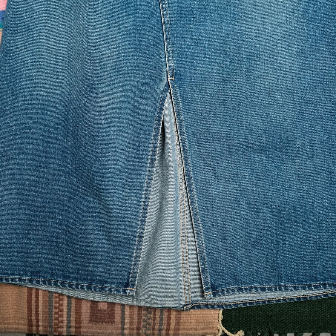 쿠로 크로스 데님 스커트 사이즈 추천 25-26 상품이미지2