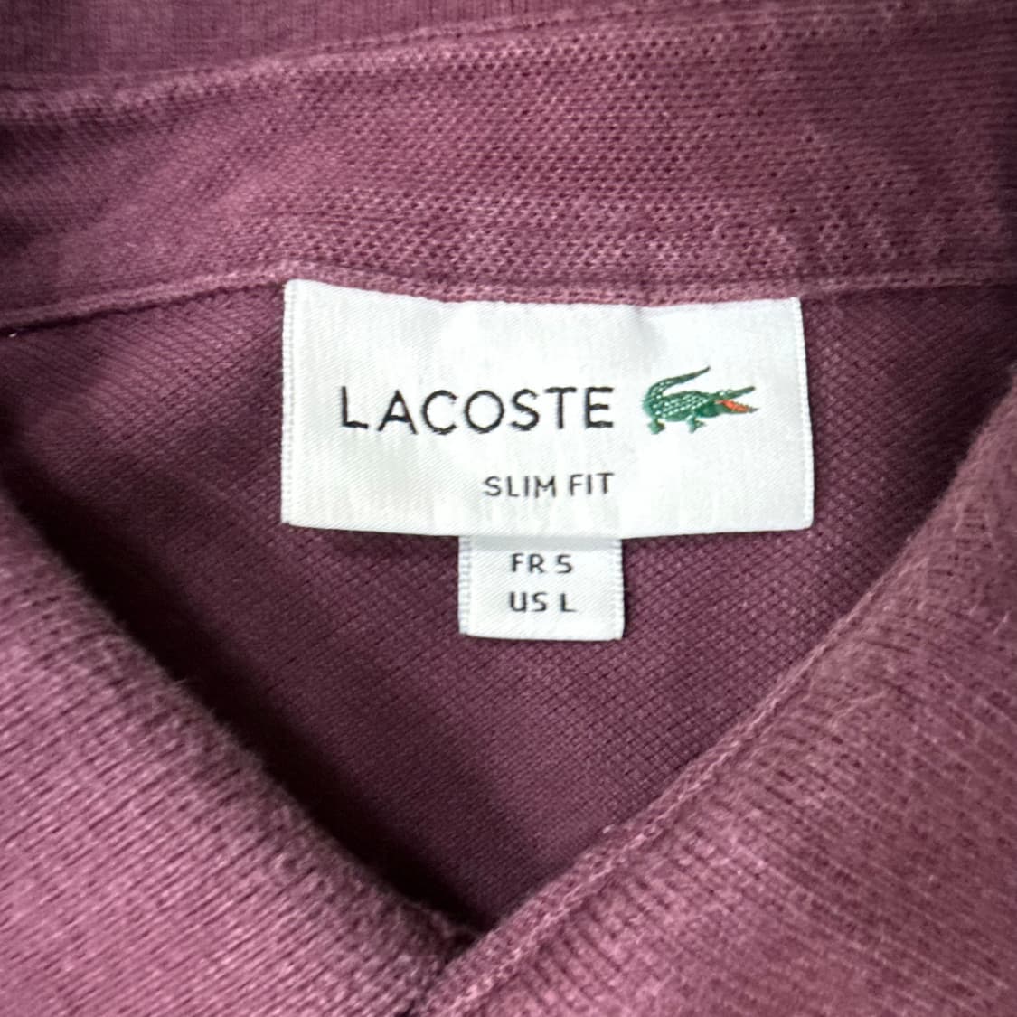 L 라코스테 슬림핏 긴팔 카라 티셔츠 0401T 상품이미지3