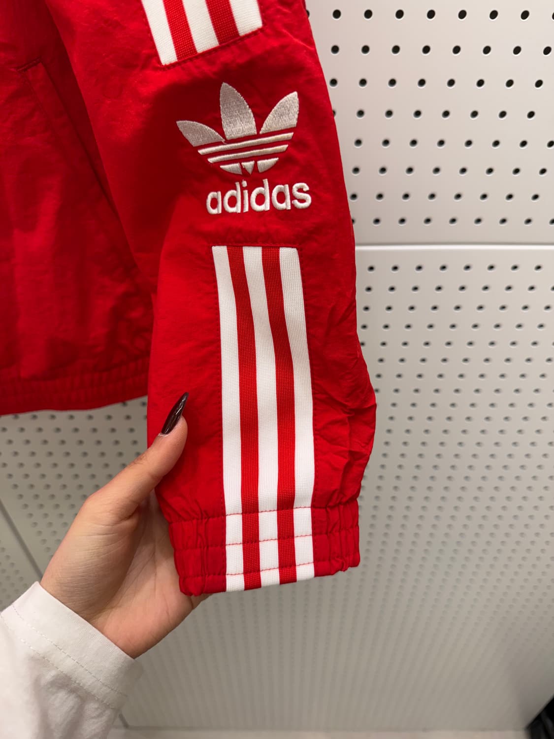 아디다스 삼선 바람막이 자켓 레드 U1116 상품이미지4