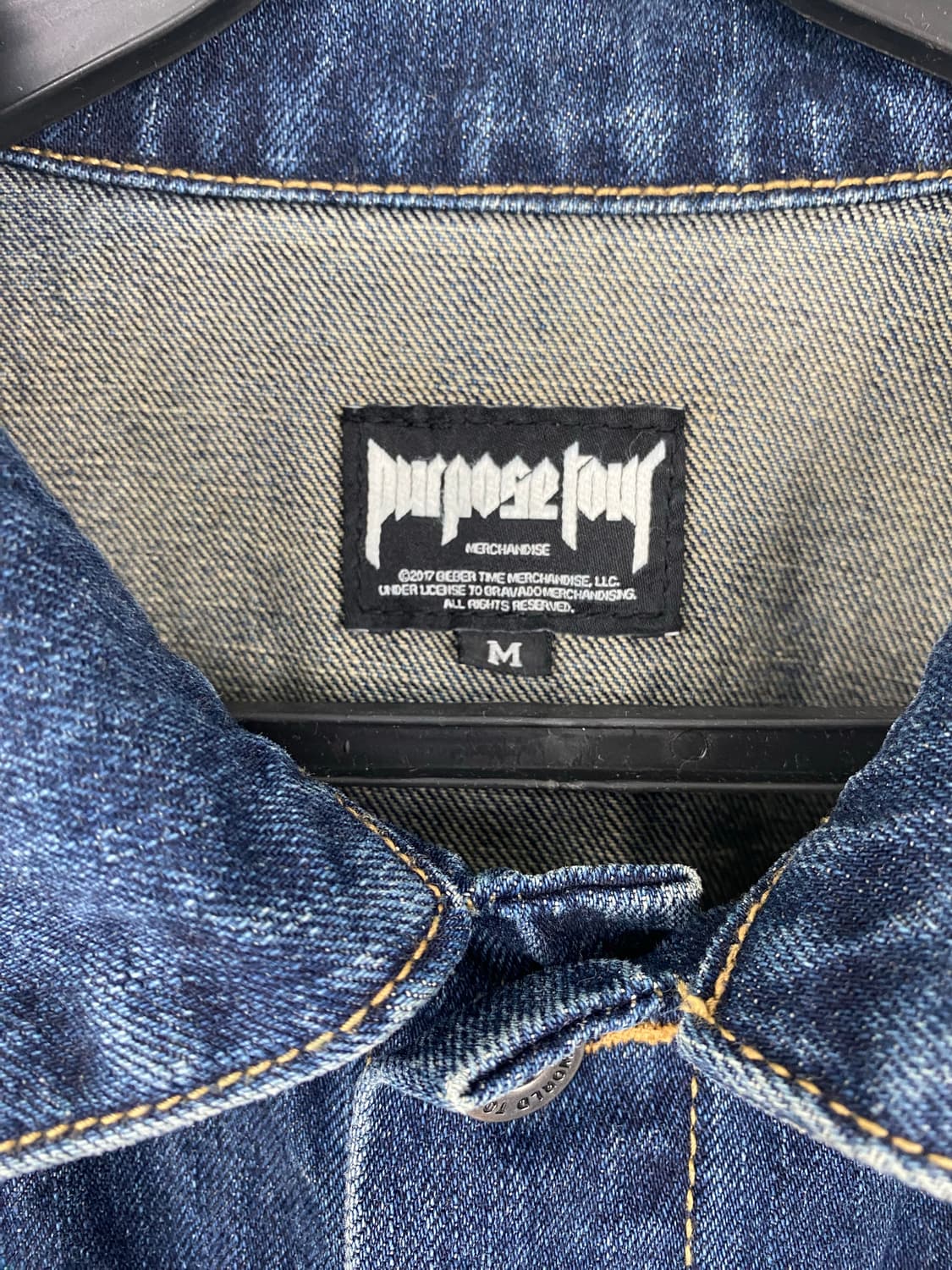 저스틴 비버 퍼포즈투어 데님 청자켓 M 상품이미지3