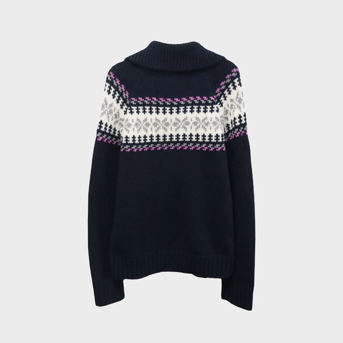 PBI 눈꽃 터틀넥 니트 가디건 60408 상품이미지2