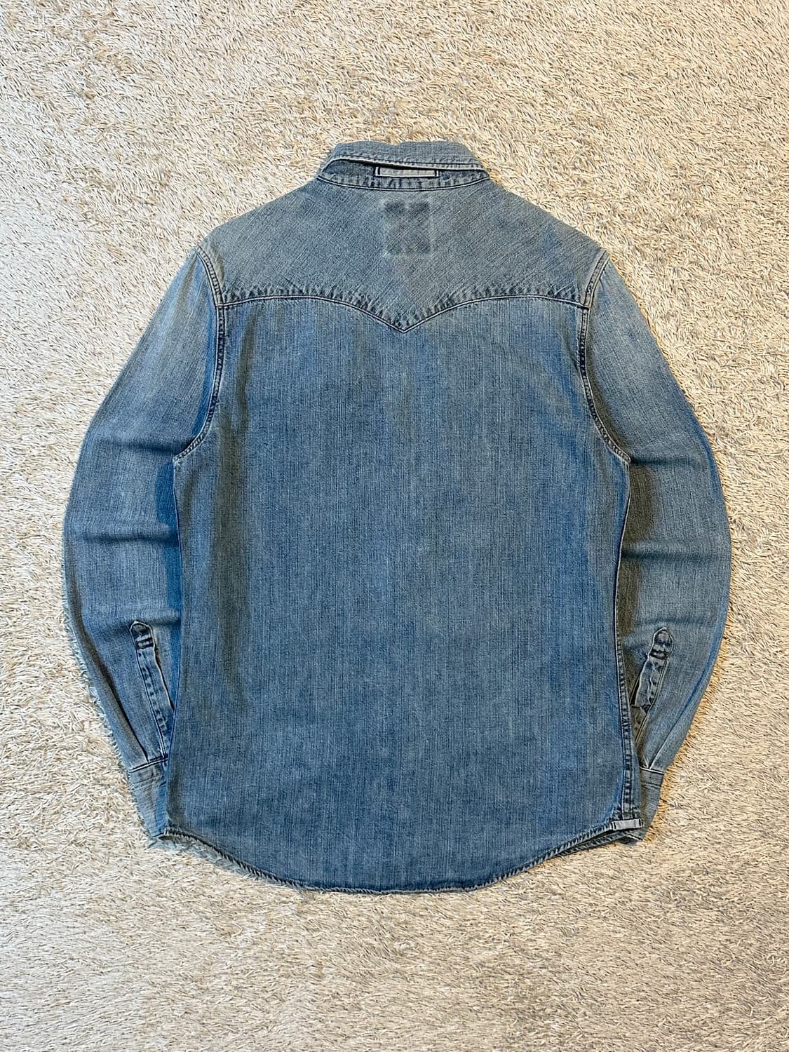 리바이스 LEVI'S 웨스턴 투포켓 데님 셔츠 연청 상품이미지3