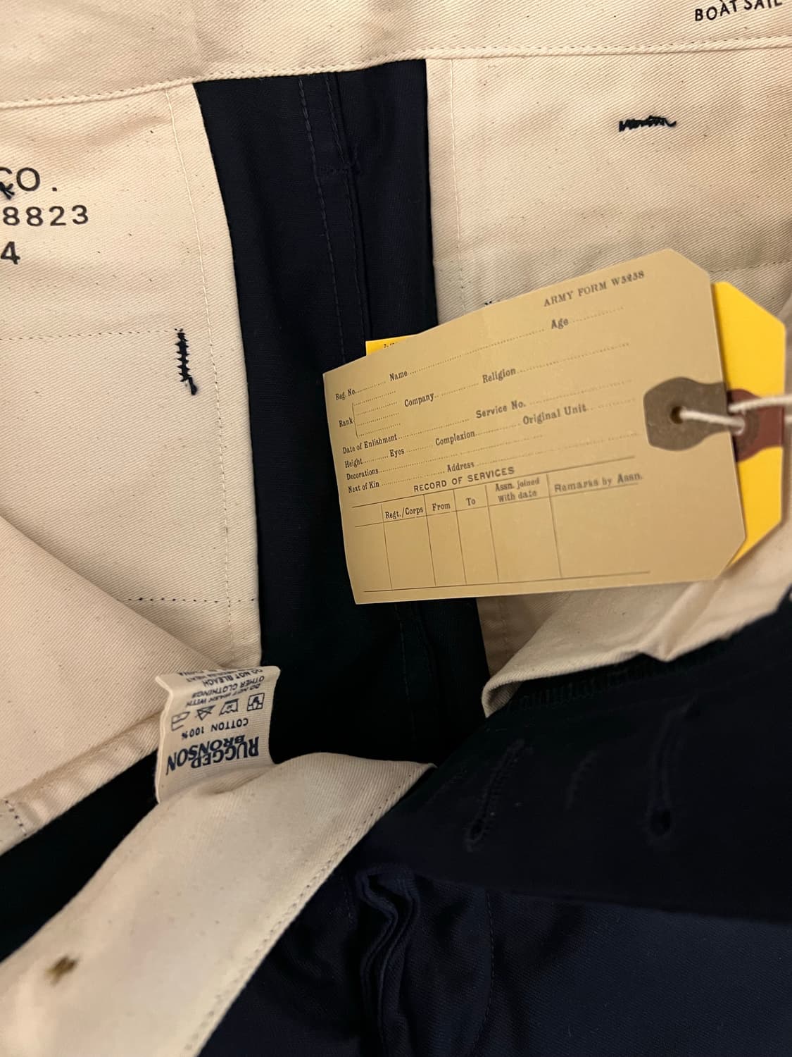 브론슨 치노 네이비 29 새제품 상품이미지4